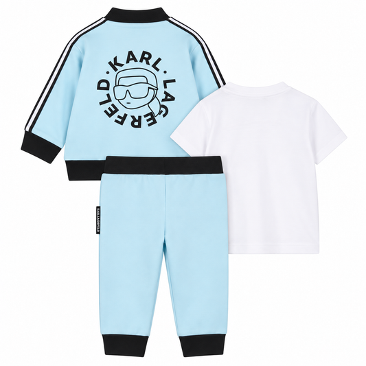Karl Lagerfeld Kids 3-Piece Baby Tracksuit Set