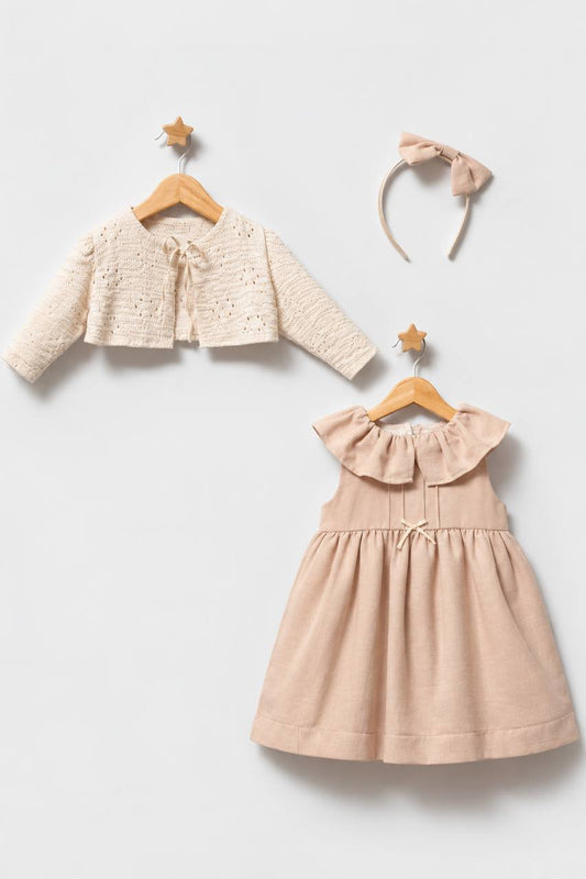 Tongs Dress with cardigan