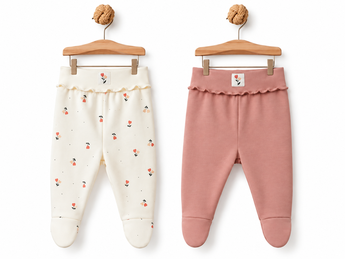 BabyCosy Footed Pants Set of 2