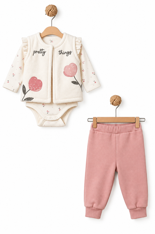BabyCosy 3 PCS SET ROSE