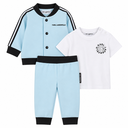 Karl Lagerfeld Kids 3-Piece Baby Tracksuit Set