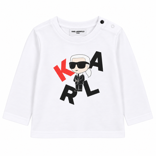 Karl Lagerfeld Kids Long-Sleeve Graphic T-Shirt