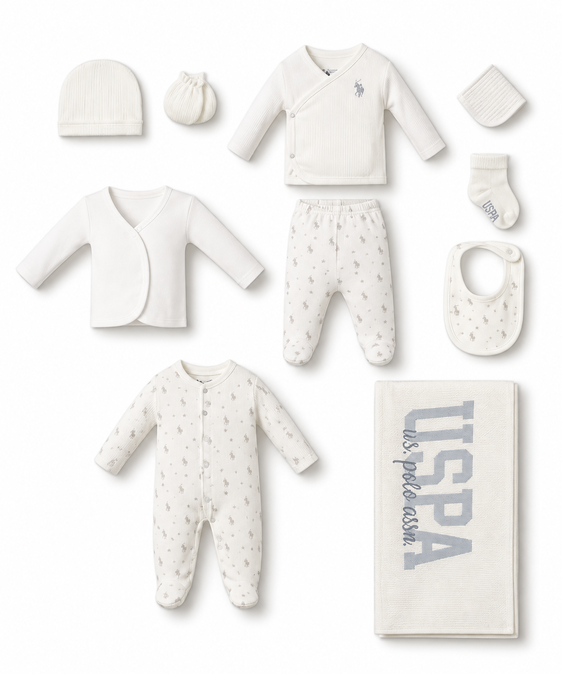 U.S POLO ASSN 10 Piece Hospital Set