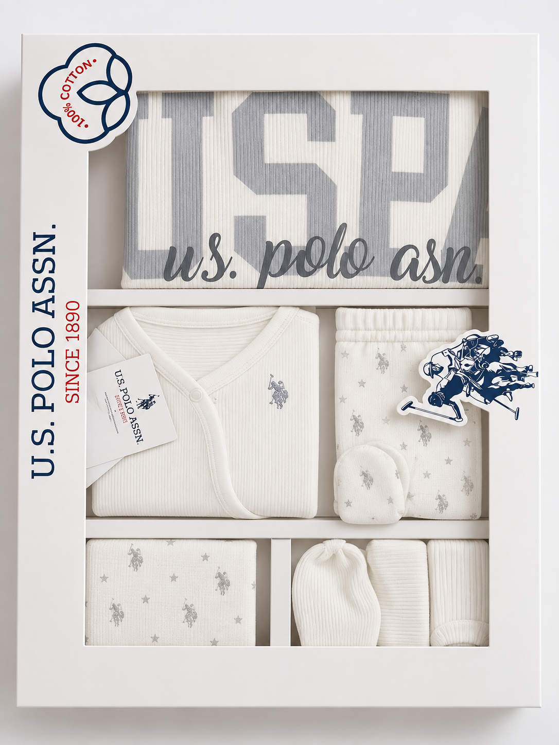 U.S POLO ASSN 10 Piece Hospital Set