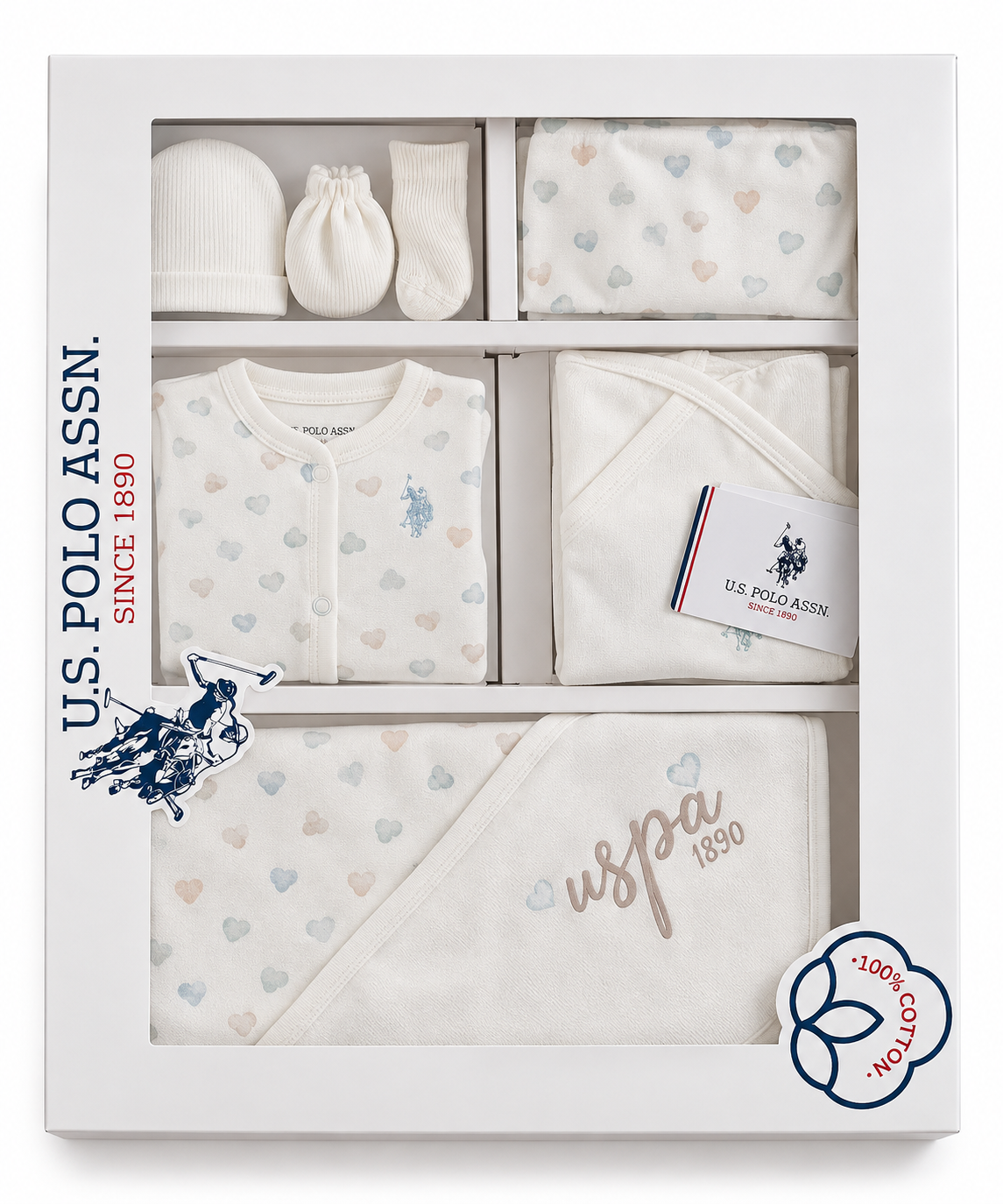 U.S POLO ASSN 10 Piece Hospital Set