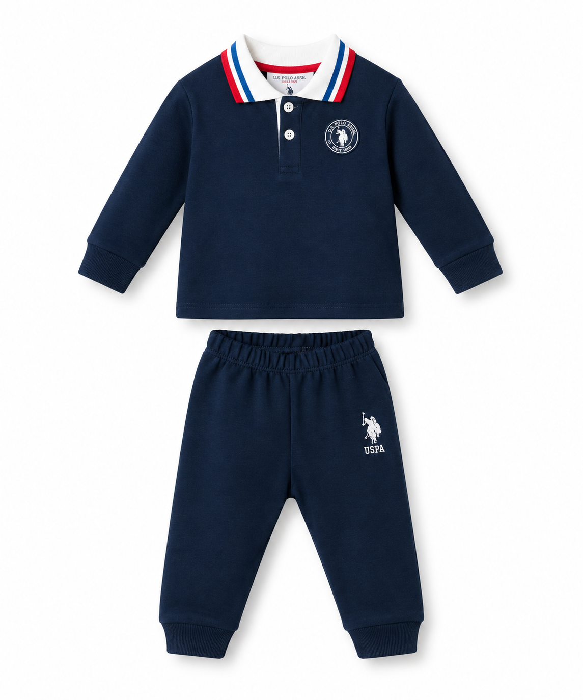 U.S. Polo Assn. Baby Boy 2-Piece Polo Set