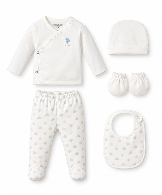 U.S. Polo Assn. Newborn 5-Piece Hospital Set