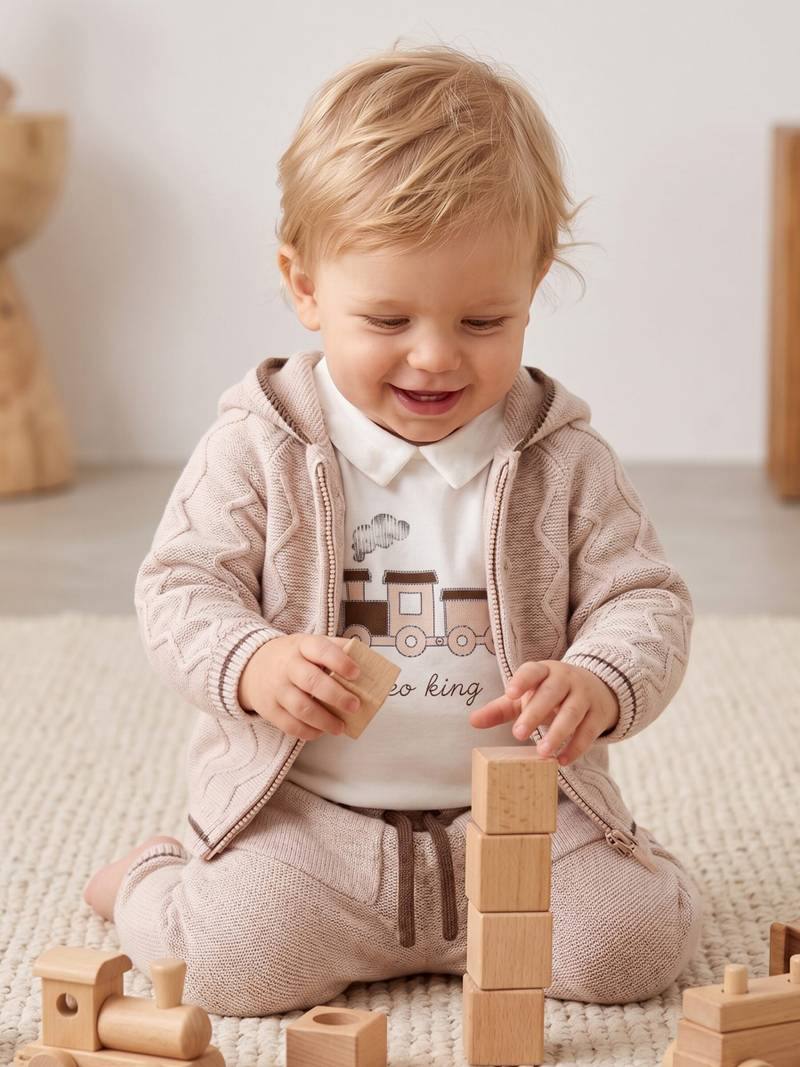 Leoking Baby Boy Set Of 3 Pieces