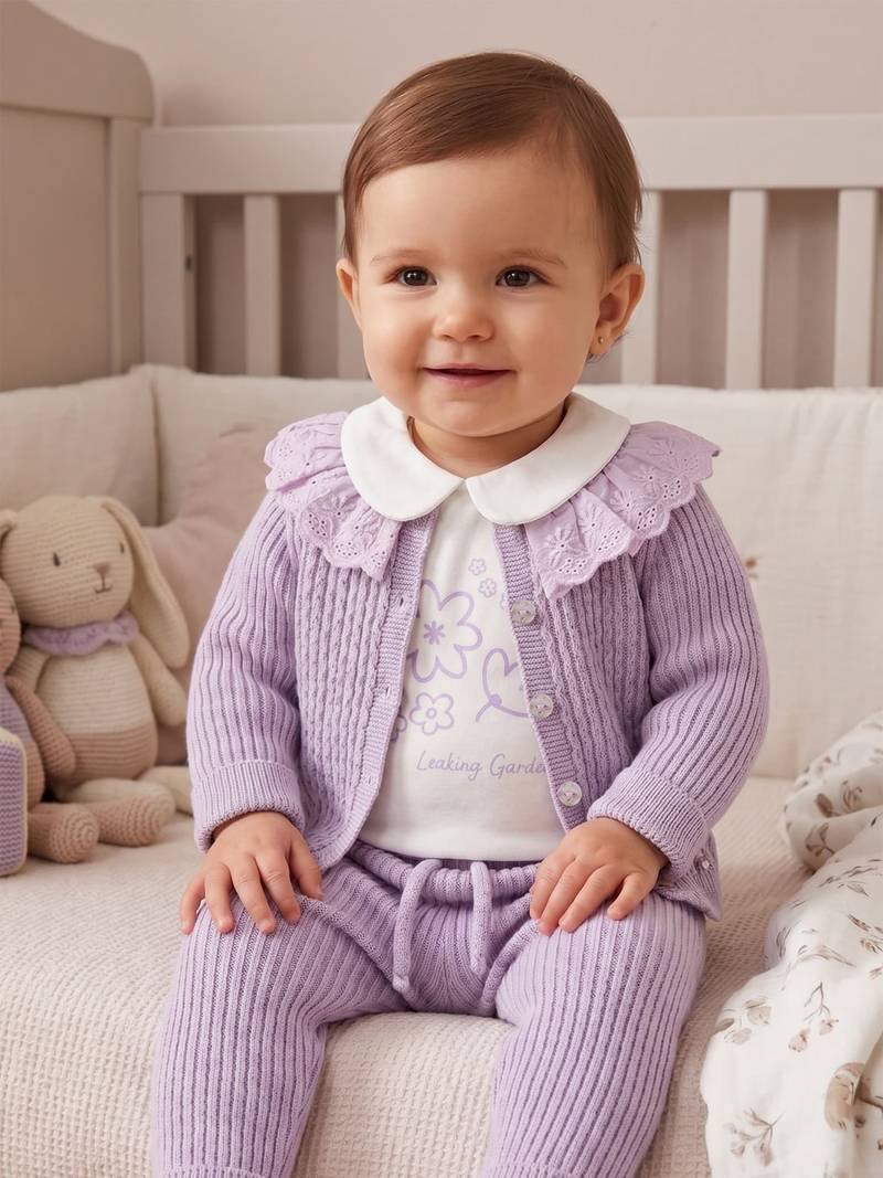 Leoking Baby Girl Set Of 3 Pieces