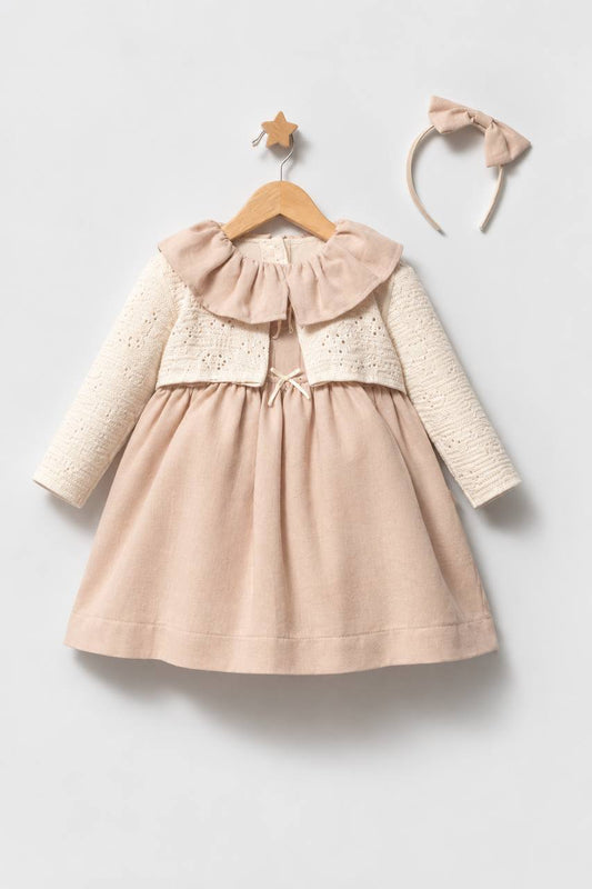Tongs Dress with cardigan